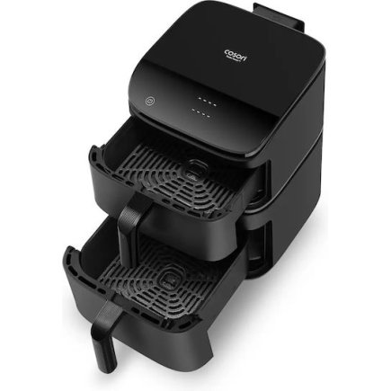 Cosori Air Fryer με Διπλό Αποσπώμενο Κάδο 10.8lt Μαύρο CAF-DC121-AEUR