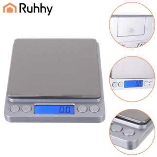 Ruhhy Ζυγαριά Κουζίνας LCD Ακριβείας μέχρι 2kg με 2 Μπολ 26507