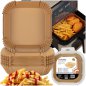 Ruhhy Πακέτο 100 τμχ Αντικολλητικό Χαρτί για Air Fryer 16x16cm 26955
