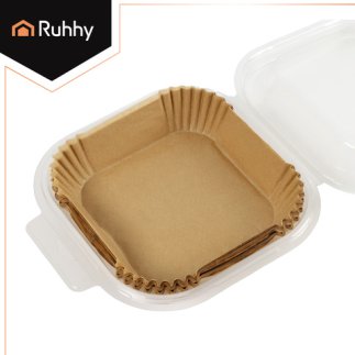 Ruhhy Πακέτο 100 τμχ Αντικολλητικό Χαρτί για Air Fryer 16x16cm 26955