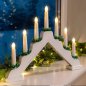 BAKAJI Ηλεκτρικό Χριστουγεννιάτικο Κηροπήγιο Advent Led 7 Κεριά Χριστουγέννων Χρώμα Λευκό 02814732