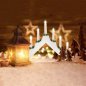 BAKAJI Ηλεκτρικό Χριστουγεννιάτικο Κηροπήγιο Advent Led 7 Κεριά Χριστουγέννων Χρώμα Λευκό 02814732
