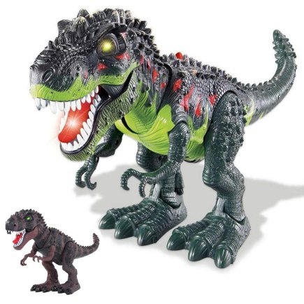 BAKAJI Παιδικό Παιχνίδι Δεινόσαυρος T Rex Περπατητός με Φώτα, Ήχους και Κινήσεις Σώματος 02814247