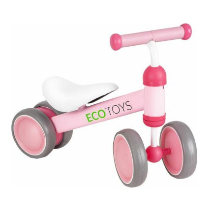 Παιδικό Ποδήλατο Ισορροπίας Χρώματος Ροζ Ecotoys Walk on Walker JM-118-Pink