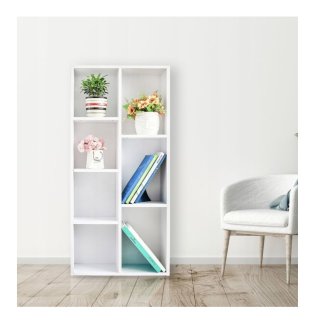 Ξύλινη Βιβλιοθήκη με 6 Ράφια 50 x 24 x 106 cm ModernHome WYJ-071
