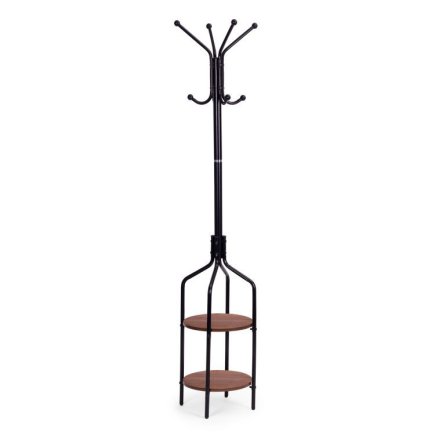 Επιδαπέδια Κρεμάστρα με 8 Γάντζους 180 cm Μαύρο Modernhome VKY-6036