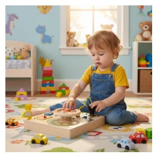Ecotoys Ξύλινος Πίνακας με Τιμόνι Αυτοκινήτου 14 Στοιχείων LED Δημιουργικής Απασχόλησης για Παιδιά 3 ετών και άνω HM328236