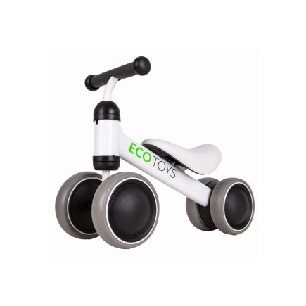ECOTOYS Ποδήλατο Ισορροπίας Εκμάθησης για Παιδιά Λευκό JM-118-White