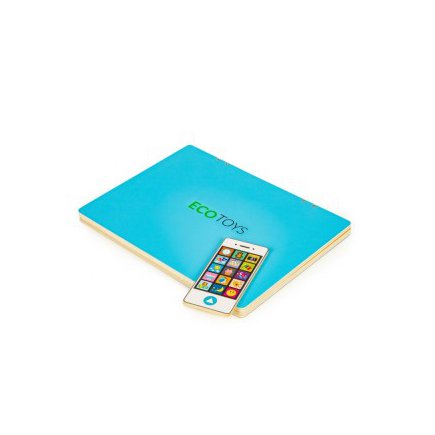 Ecotoys Εκπαιδευτικό Μαγνητικό Ξύλινο Λάπτοπ για Παιδιά G068-Blue