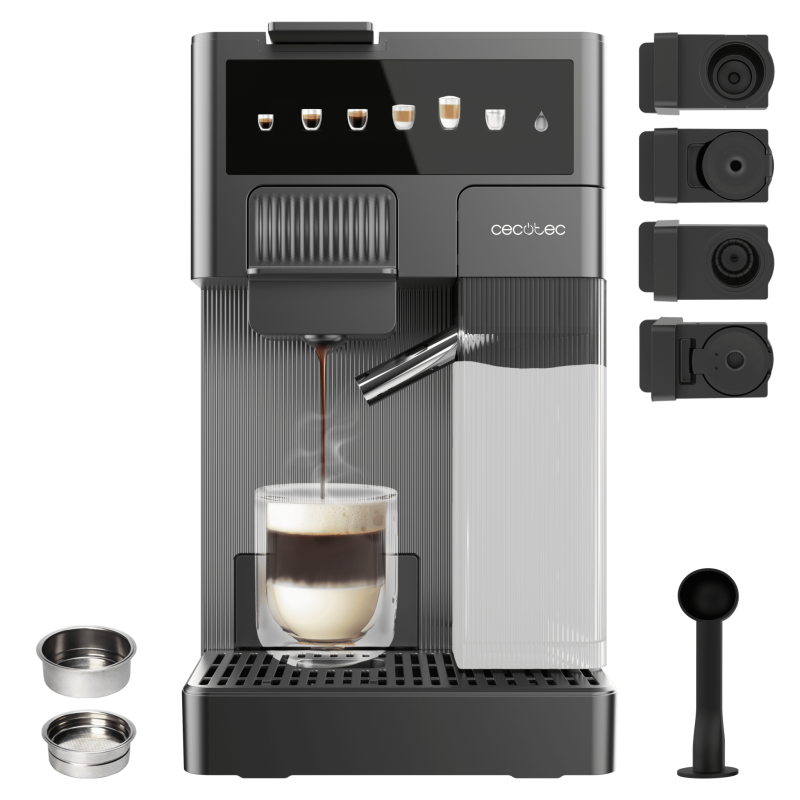 CECOTEC Καφετιέρα FreeStyle Latte T 4 σε 1 με Δοχείο Γάλακτος - Συμβατή με Αλεσμένο Καφέ, Dolce Gusto, Nespresso και K-fee CEC-1 CECOTEC Καφετιέρα FreeStyle Latte T 4 σε 1 με Δοχείο Γάλακτος - Συμβατή με Αλεσμένο Καφέ, Dolce Gusto, Nespresso και K-fee CEC-1