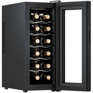 Συντηρητής Κρασιών 12 Φιαλών με LED Φωτισμό Bolero GrandSommelier 1250 CoolCrystal CEC-100098 Cecotec