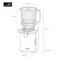 H.Koenig Αποχυμωτής Αργής Σύνθλιψης 250W – BPA Free, Αθόρυβος, Ανοξείδωτος GSX26