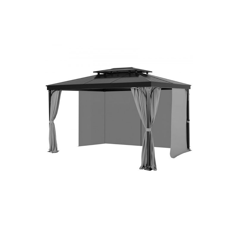VEVOR Γκρι Αδιάβροχες Κουρτίνες Κιόσκι 12' x 10' x 6.7' SMLTCL12FT10OXMXOV0