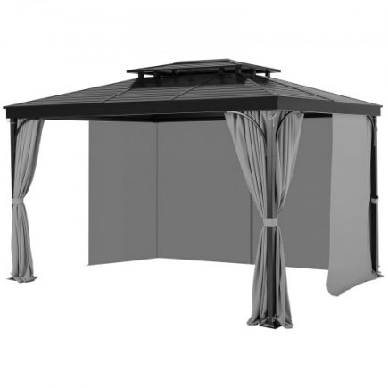 VEVOR Γκρι Αδιάβροχες Κουρτίνες Κιόσκι 12' x 10' x 6.7' SMLTCL12FT10OXMXOV0
