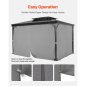 VEVOR Γκρι Αδιάβροχες Κουρτίνες Κιόσκι 12' x 10' x 6.7' SMLTCL12FT10OXMXOV0