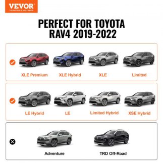Ράγες Οροφής VEVOR για Toyota RAV4 2019-2023, 260lbs, Αλουμίνιο με Κλειδαριές (Όχι για Adventure/TRD Off-Road) CDHGJZSKFTRF7ZI8N
