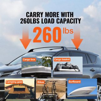 Ράγες Οροφής VEVOR για Toyota RAV4 2019-2023, 260lbs, Αλουμίνιο με Κλειδαριές (Όχι για Adventure/TRD Off-Road)  CDHGJZSKFTRF7ZI8