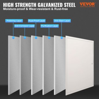 Πάνελ Πρόσβασης VEVOR για Γυψοσανίδα & Οροφή, 24x24", Ασημί JXMBD2424INCHSQQJV0