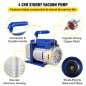 VEVOR Θάλαμος Κενού 2 Γαλόνια με Αντλία 4CFM 1/3HP για Σιλικόνη & Εποξική Ρητίνη QCKTZKB4CFM1-3J2TV2