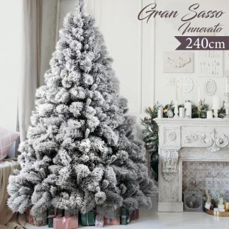 BAKAJI  Χριστουγεννιάτικο Δέντρο Χιονισμένο Gran Sasso 240cm 2049 Κλαδιά Πολύ Πυκνό Εφέ Χιονιού  02826055