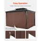 VEVOR Καφές Αδιάβροχες Κουρτίνες Κιόσκι 12' x 12' x 6.9' SMLTCL12FT12TZJSLV0 VEVOR Καφές Αδιάβροχες Κουρτίνες Κιόσκι 12' x 12' x 6.9' SMLTCL12FT12TZJSLV0