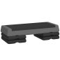 SPORTNOW Ρυθμιζόμενο Stepper Γυμναστικής σε 10.5/15.5/20.5 cm με Αντιολισθητική Επιφάνεια και Χωρητικότητα 250 kg, Γκρι A90-379V