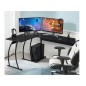 Μεταλλικό Γωνιακό Γραφείο 112.5 x 148 x 73.5 cm ModernHome PJJCT0136