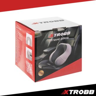 Xtrobb Σετ Ταξιδιού 4-σε-1 με Μαξιλάρι Λαιμού 3D, Μάσκα Ύπνου και Ωτοασπίδες 26087