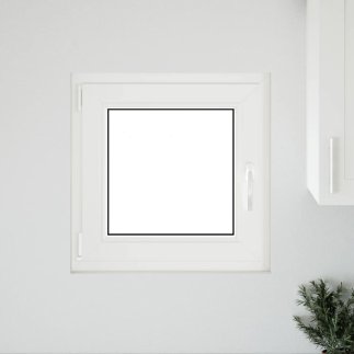 vidaXL Υπόγειο Παράθυρο "RISOR" 50x50 cm Ανακλινόμενο & Περιστρεφόμενο DIN Αριστερό Λευκό 4108340