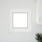vidaXL Υπόγειο Παράθυρο "RISOR" 50x50 cm Ανακλινόμενο & Περιστρεφόμενο DIN Αριστερό Λευκό 4108340