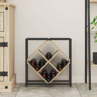 vidaXL Ραφιέρα Κρασιών Sonoma Δρυς 51x18x52,5 εκ Μελαμίνη 868220
