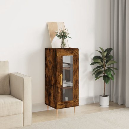 vidaXL Ξύλινη Πλαϊνή Ντουλάπα Δρυς 34,5x34x90 εκ. 828785