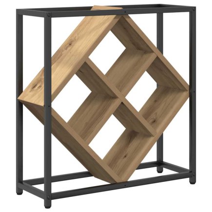 vidaXL Επιτοίχια Ξύλινη Οινοθήκη από Δρυ 51x18x52,5 cm 868224
