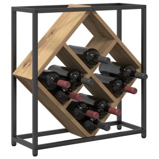 vidaXL Επιτοίχια Ξύλινη Οινοθήκη από Δρυ 51x18x52,5 cm 868224