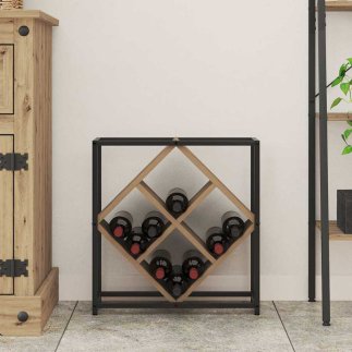 vidaXL Επιτοίχια Ξύλινη Οινοθήκη από Δρυ 51x18x52,5 cm 868224