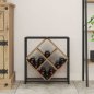vidaXL Επιτοίχια Ξύλινη Οινοθήκη από Δρυ 51x18x52,5 cm 868224