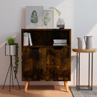 vidaXL Συρταριέρα Smoked Oak 60x30x72 εκ. Συνθετικό Ξύλο 326830