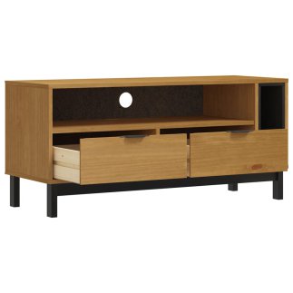 vidaXL Έπιπλο Τηλεόρασης "FLAM" 110x40x50 εκ. από Συμπαγές Ξύλο Πεύκου 357820