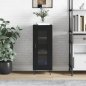 vidaXL Μαύρος Μπουφέ 34,5x34x90 εκ. από Συνθετικό Ξύλο 828789
