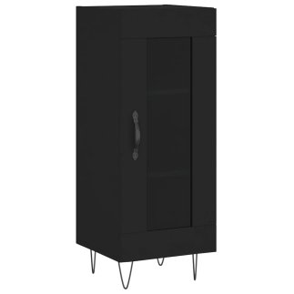 vidaXL Μαύρος Μπουφέ 34,5x34x90 εκ. από Συνθετικό Ξύλο 828789