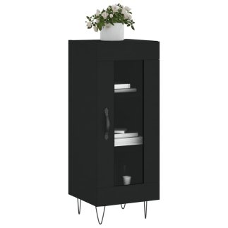 vidaXL Μαύρος Μπουφέ 34,5x34x90 εκ. από Συνθετικό Ξύλο 828789