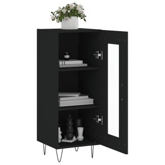 vidaXL Μαύρος Μπουφέ 34,5x34x90 εκ. από Συνθετικό Ξύλο 828789