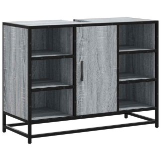 vidaXL Ντουλάπι Μπάνιου με Νιπτήρα Sonoma 80x33x60 cm Γκρι 849292