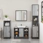 vidaXL Ντουλάπι Μπάνιου με Νιπτήρα Sonoma 80x33x60 cm Γκρι 849292