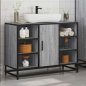 vidaXL Ντουλάπι Μπάνιου με Νιπτήρα Sonoma 80x33x60 cm Γκρι 849292