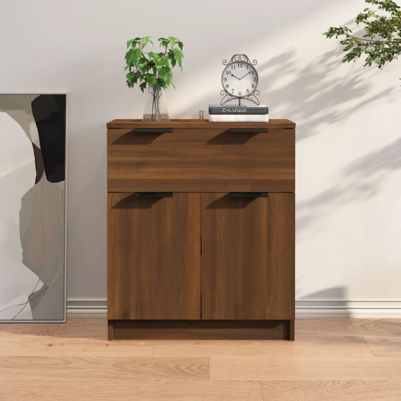 vidaXL Κλασική Συρταριέρα από Καφέ Δρυ 60x30x70 εκ, από Συνθετικό Ξύλο 816993