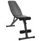 vidaXL Πτυσσόμενος Ρυθμιζόμενος Πάγκος Βαρών 230 kg Μαύρος Χάλυβας 42007903