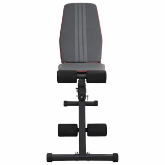 vidaXL Πτυσσόμενος Ρυθμιζόμενος Πάγκος Βαρών 230 kg Μαύρος Χάλυβας 42007903