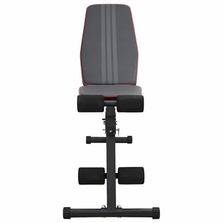 vidaXL Πτυσσόμενος Ρυθμιζόμενος Πάγκος Βαρών 230 kg Μαύρος Χάλυβας 42007903
