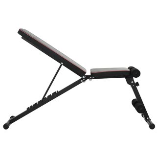 vidaXL Πτυσσόμενος Ρυθμιζόμενος Πάγκος Βαρών 230 kg Μαύρος Χάλυβας 42007903